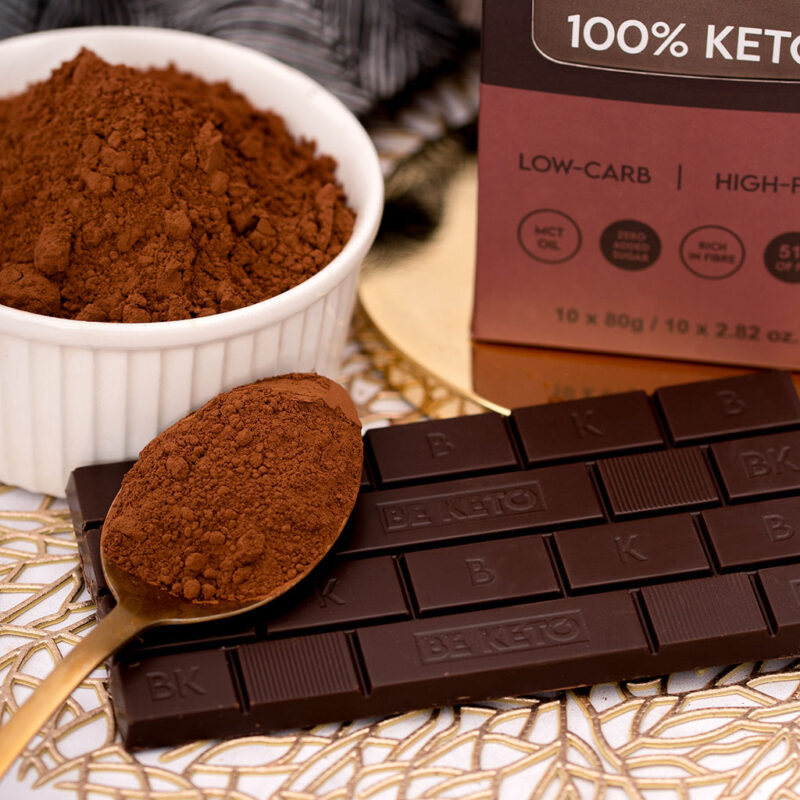 Chocolat Végétalien Keto + Huile MCT – Noir Classique 80g Chocolat végétalien keto + huile mct – noir classique 80g