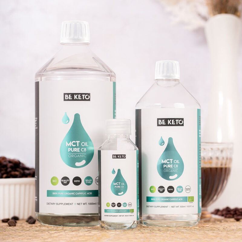Huile mct bio 100% c8 1000ml