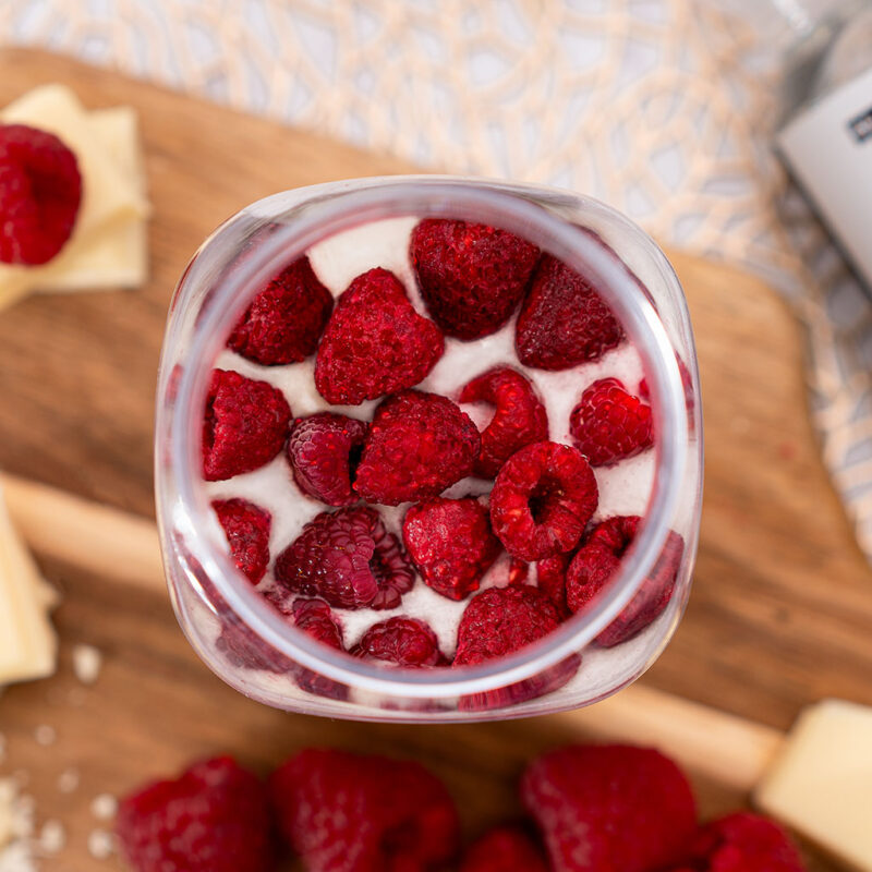 Crème keto - chocolat blanc & framboise 250g