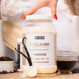 BeKeto Collagen French Vanilla 800g Composition Collagène Keto + Huile MCT – Vanille Française 800g