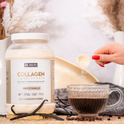 Collagène keto + huile mct – vanille française 800g