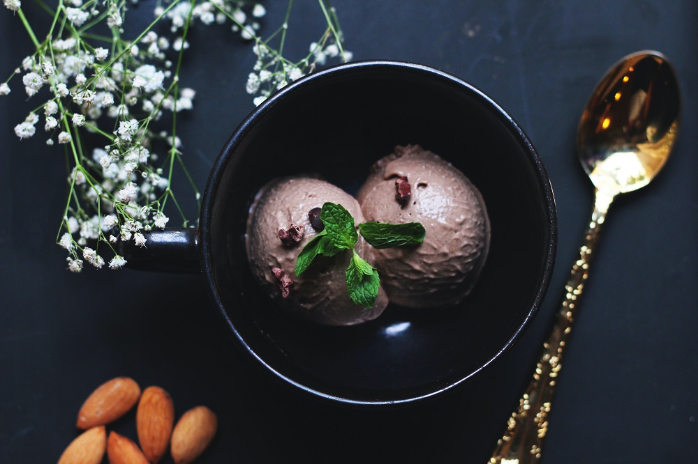 Keto mascarpone ice cream