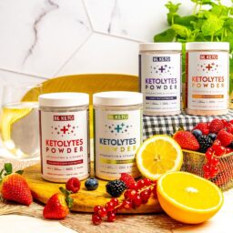 Poudre d'électrolytes keto – fraise cerise 200g