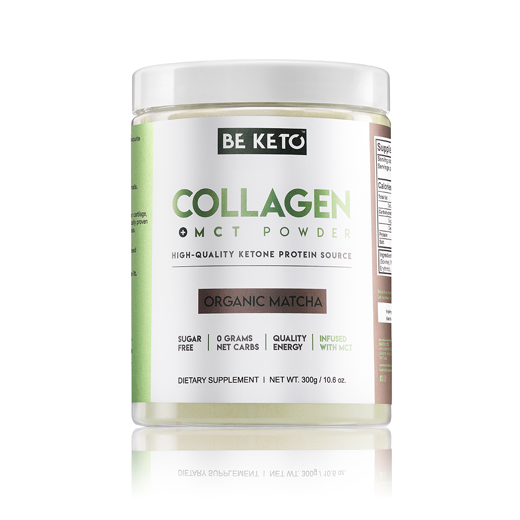 Collagène Keto + Huile MCT – Matcha Bio 300g
