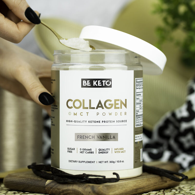 Collagène Keto + Huile MCT – Vanille Française 300g