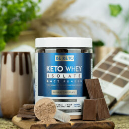 Isolat de Whey Keto + Huile MCT – Chocolat Naturel 300g