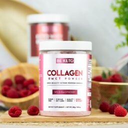 Collagène keto + huile mct – framboise sauvage 300g