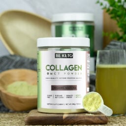 Collagène keto + huile mct – matcha bio 300g