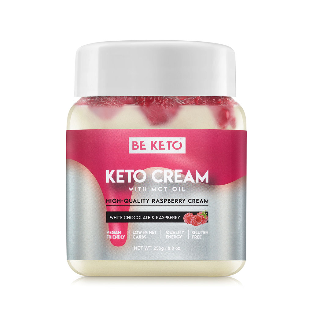 Crème Keto - Chocolat Blanc & Framboise 250g