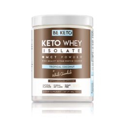 Isolat de whey keto + huile mct – noix de coco & chocolat blanc 300g