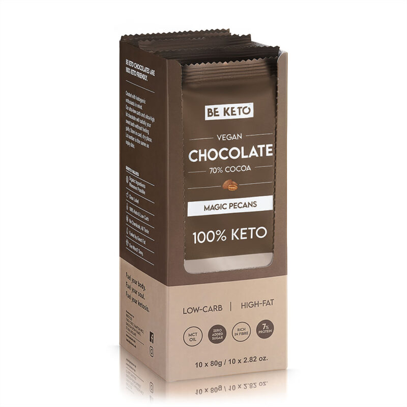 Lot de Chocolat Végétalien Keto 10 pcs. Lot de chocolat végétalien keto 10 pcs.
