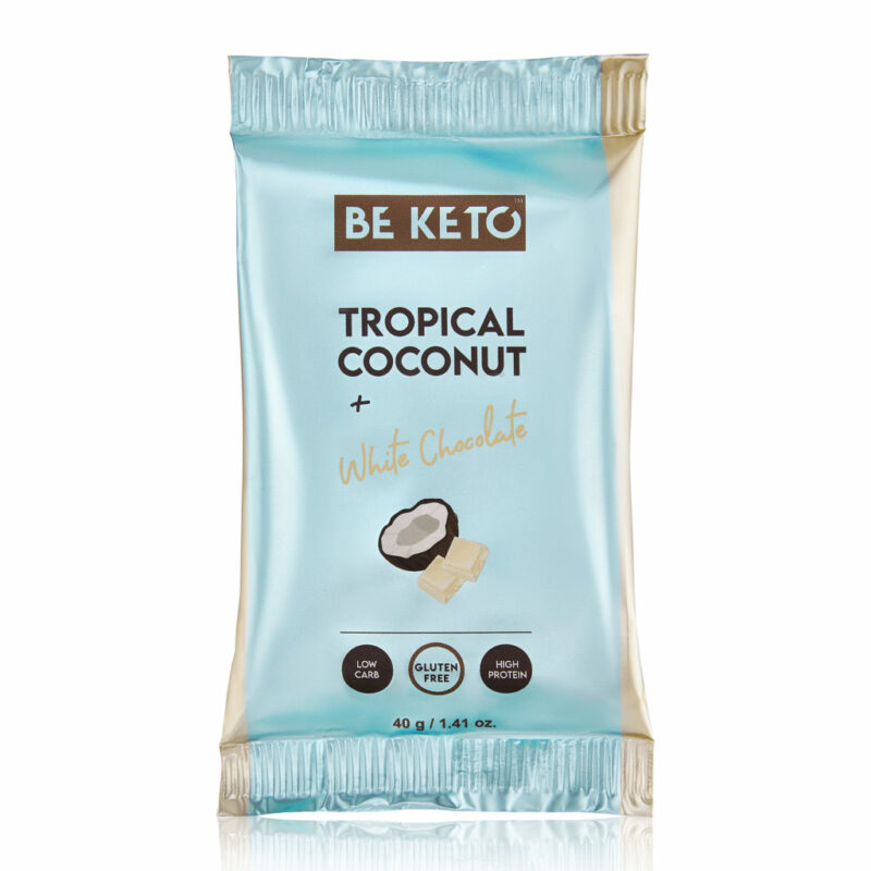 packshot-tropikalny-kokos.jpg Barre Keto - Noix de Coco & Chocolat Blanc 40g