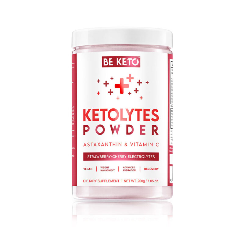 Poudre d'électrolytes keto – fraise cerise 200g