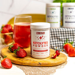 Poudre d'électrolytes keto – fraise cerise 200g