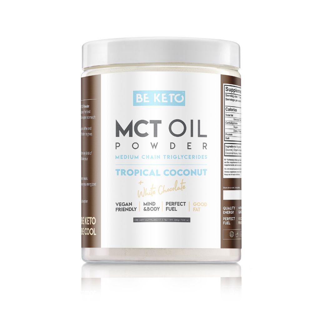 Poudre d’huile MCT – Noix de Coco & Chocolat Blanc 300g
