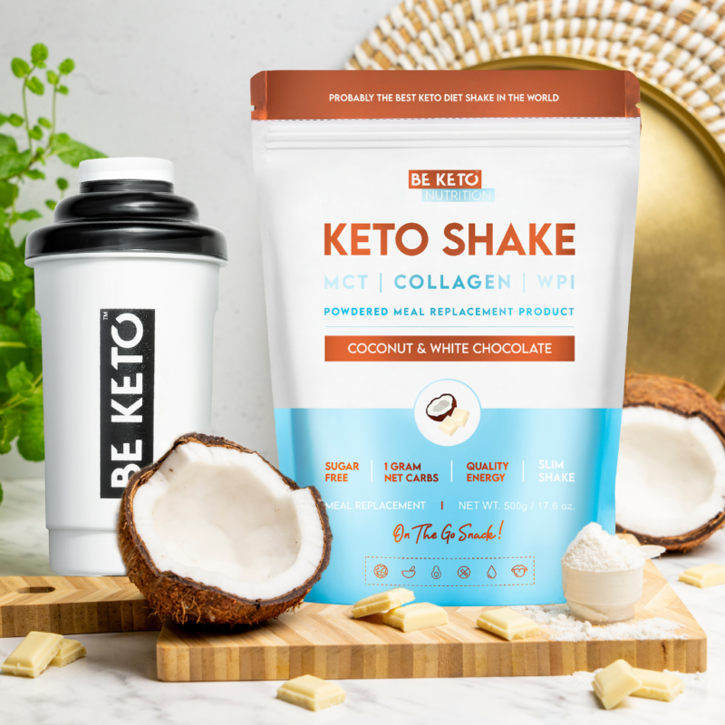 Kompozycja 2 Keto Shake Kokos & Biala Czekolada Diet Keto Shake - Coconut & White Chocolate 500g