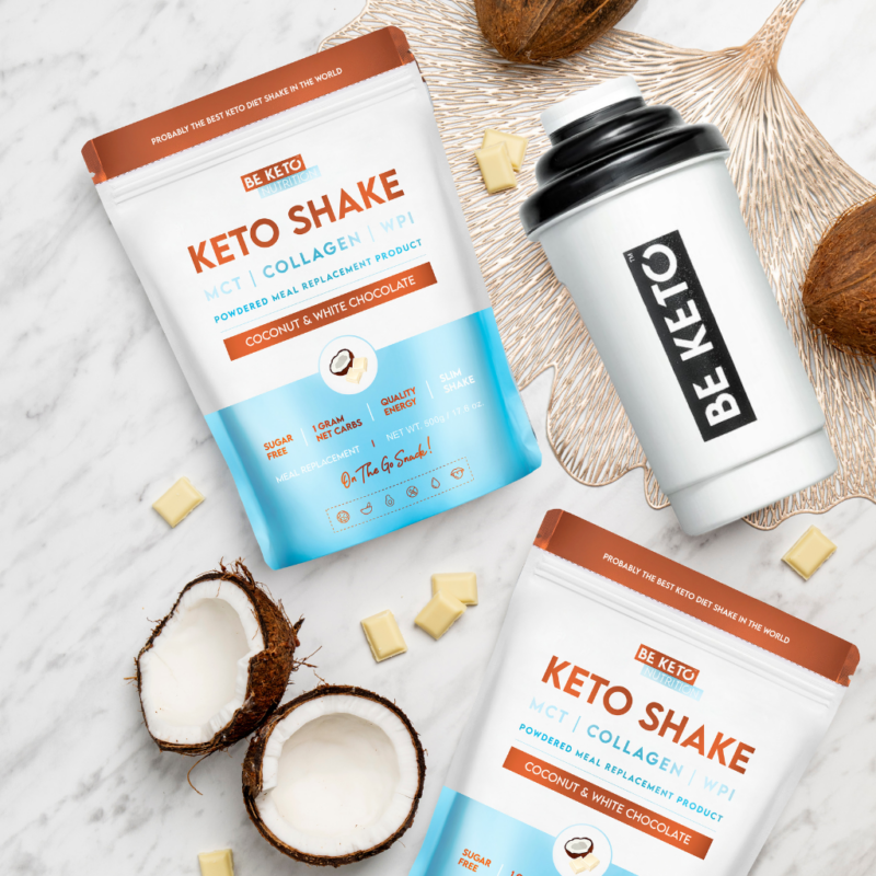Kompozycja Keto Shake - Kokos & Biała Czekolada Diet Keto Shake - Coconut & White Chocolate 500g