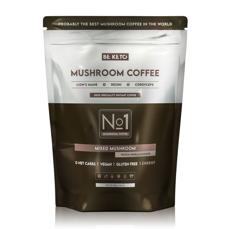 Café instantané - mushroom (crinière de lion & cordyceps & reishi) – vanille française 250g