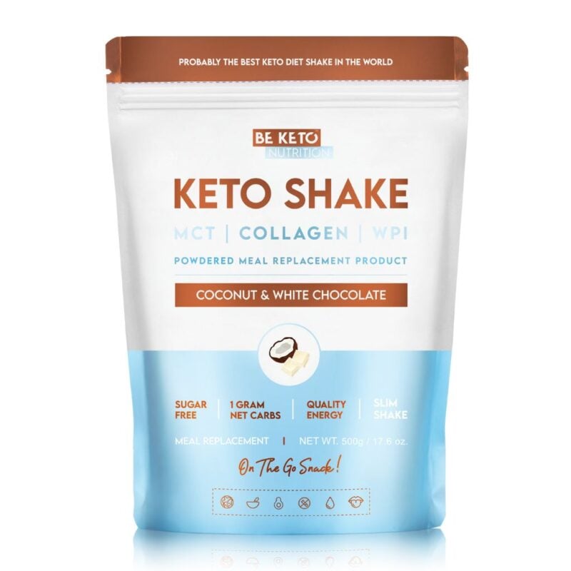 Lot de Biscuits Keto – Chocolat Blanc & Framboise 20 pcs Diet keto shake - coconut & white chocolate 500g