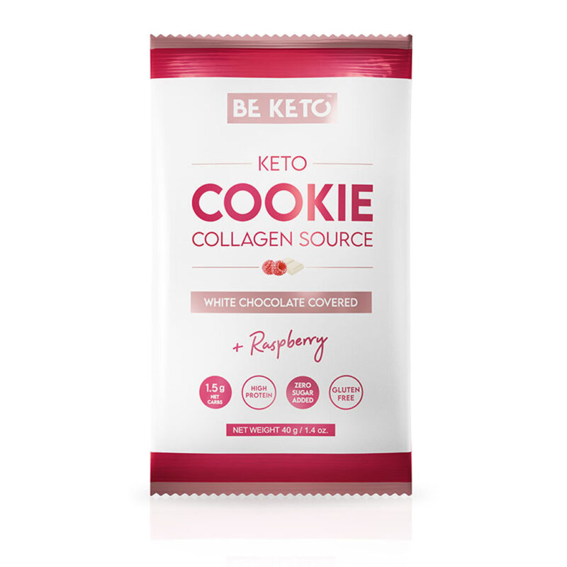 Biscuit Keto – Chocolat Blanc & Framboise 40g