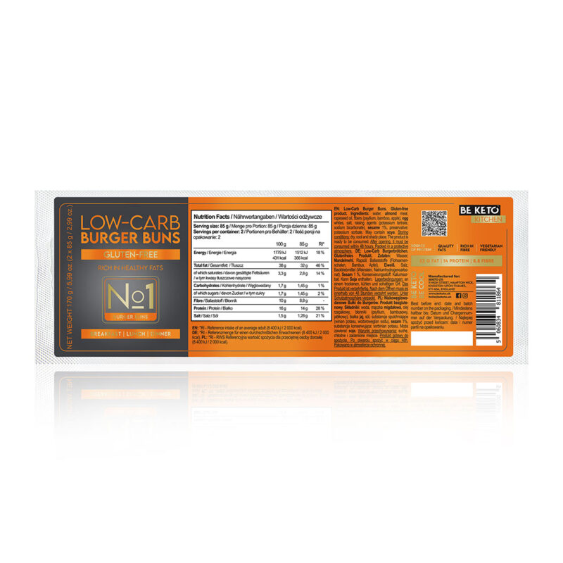 Pains Keto Sans Gluten pour Burgers 2x85g