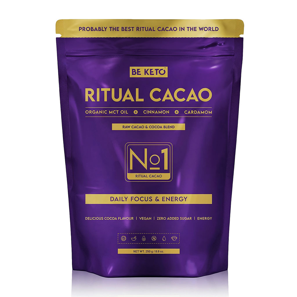 Cacao Cérémonial – Ritual (Huile MCT & Fibre d'Acacia) – Cannelle & Cardamome 250g