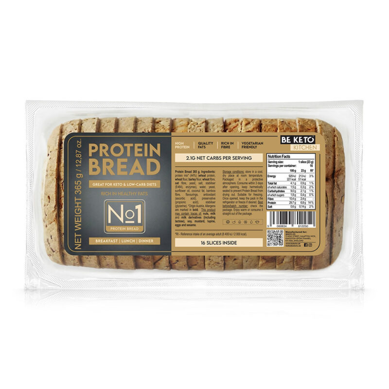 Pain toast protéiné keto 365g