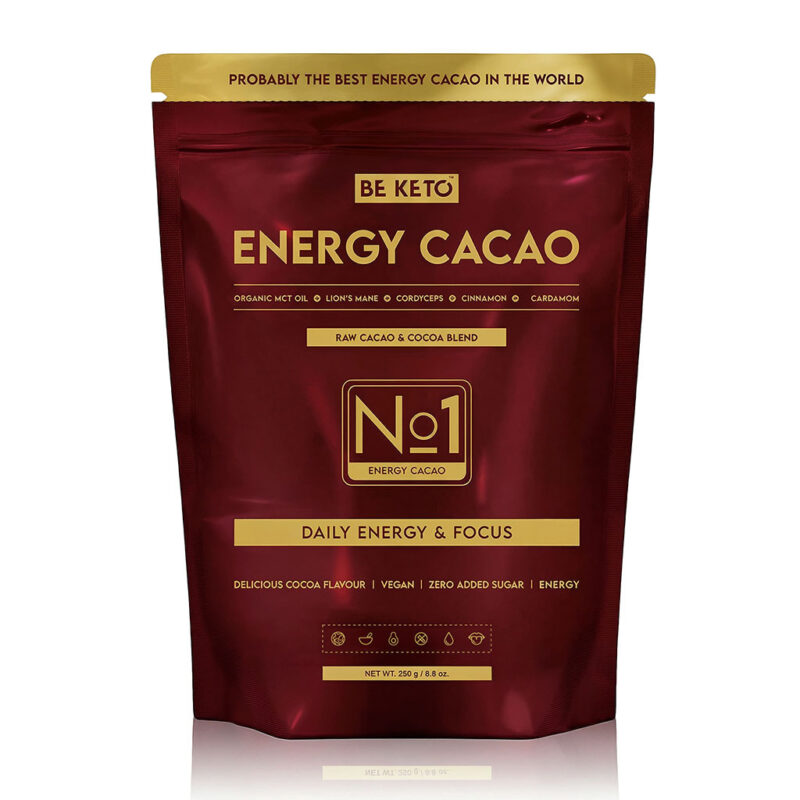 Cacao Cérémonial – Energy (Huile MCT & Lion's Mane & Cordyceps) – Cannelle & Cardamome 250g Cacao cérémonial – energy (huile mct & lion's mane & cordyceps) – cannelle & cardamome 250g