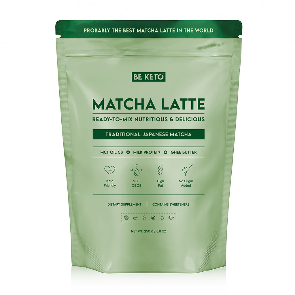 Matcha Latte (Huile MCT C8 & Protéine & Ghee) – Japonais Traditionnel 250g