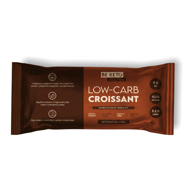 Croissant pauvre en glucides double chocolat 50g