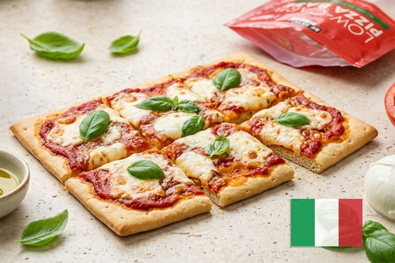 Pizza keto margherita