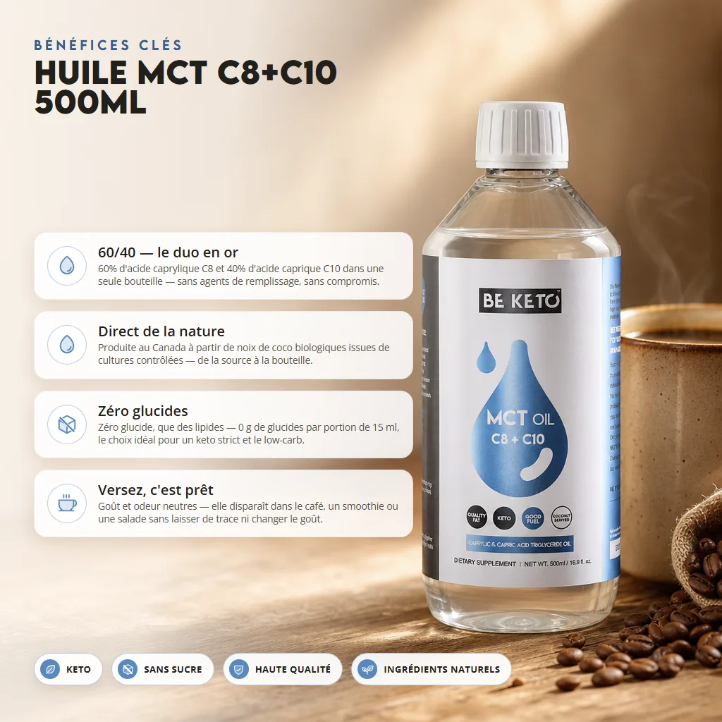Huile mct c8 + c10 500ml