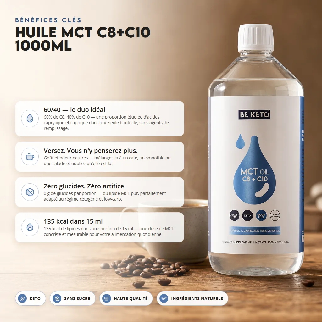 Huile MCT C8 + C10 1000ml