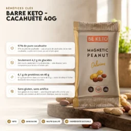 Barre keto – cacahuète magnétique 40g