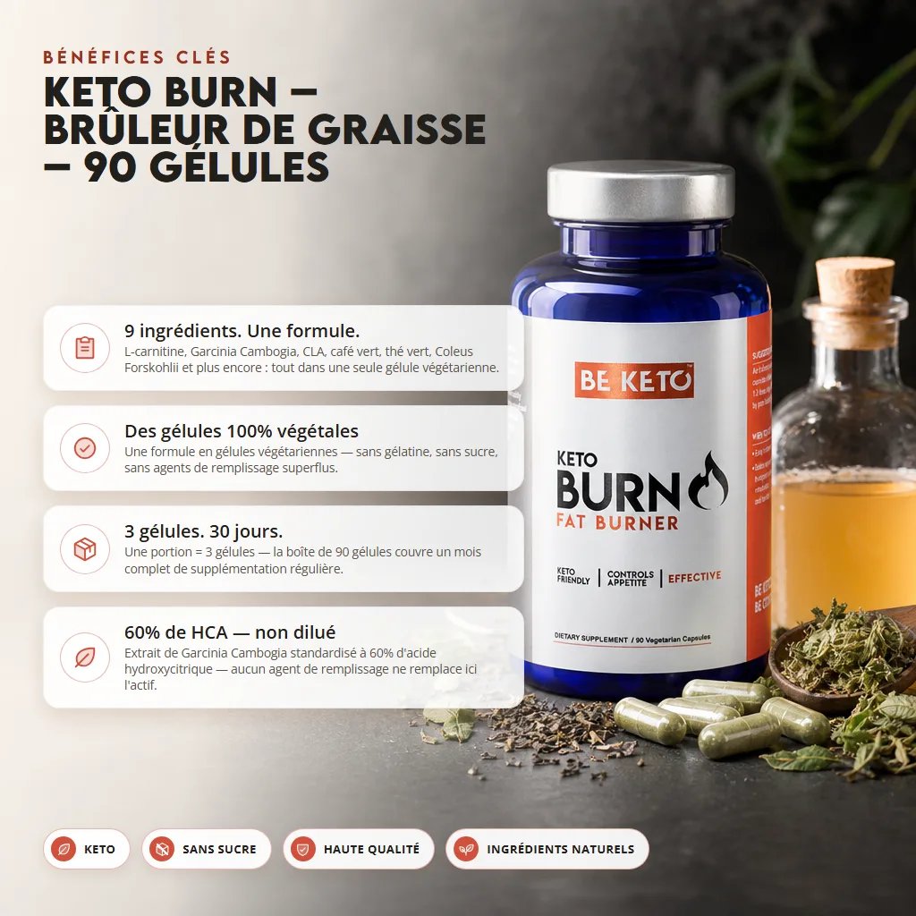 Keto Burn – Brûle-Graisse – 90 capsules