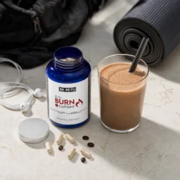 Keto burn + caféine – brûle-graisse – 180 capsules
