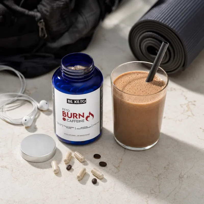 Keto burn + caféine – brûle-graisse – 180 capsules