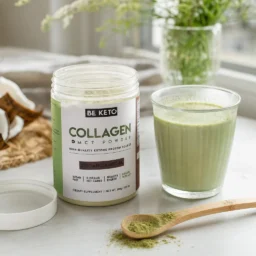 Collagène keto + huile mct – matcha bio 300g