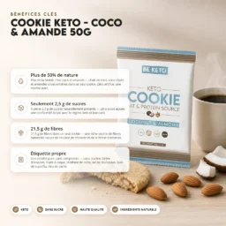 Biscuit keto – noix de coco & amandes 50g