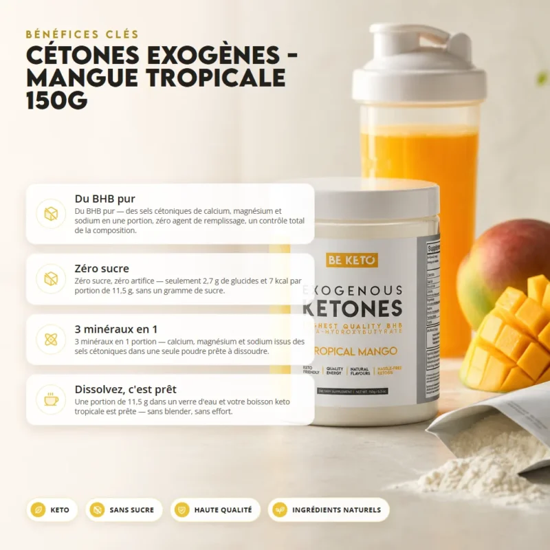 Cétones exogènes – mangue tropicale 150g