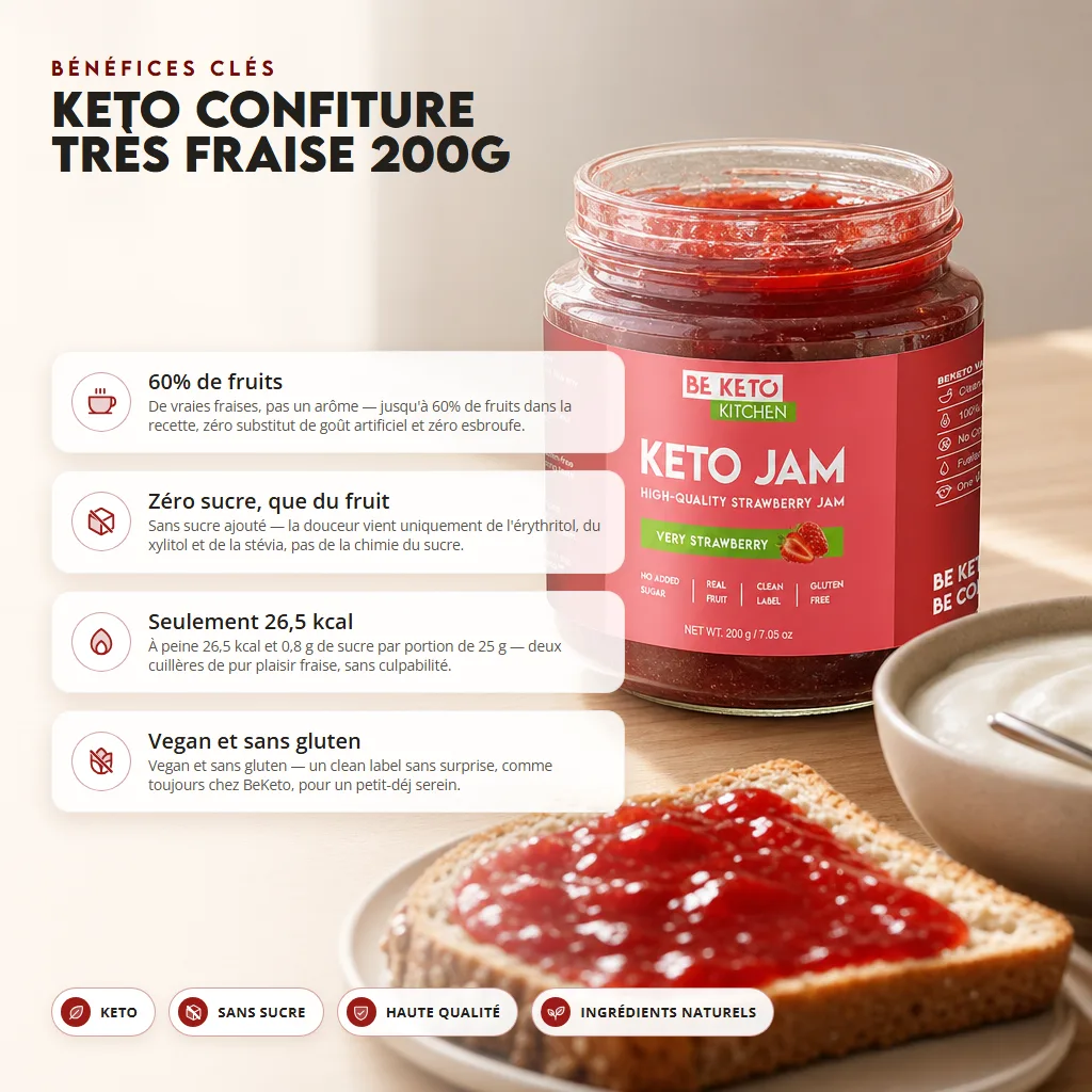 Confiture Keto – Très Fraise 200g