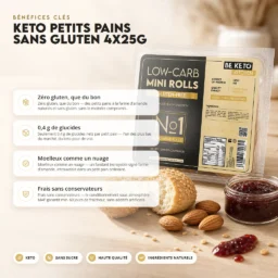 Petits pains keto sans gluten 4x25g