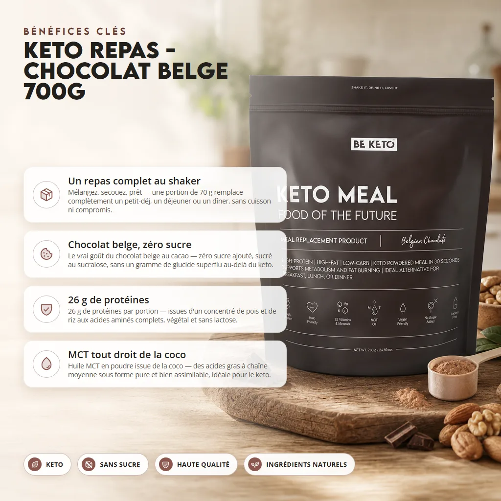 Keto Meal – Chocolat Belge 700g