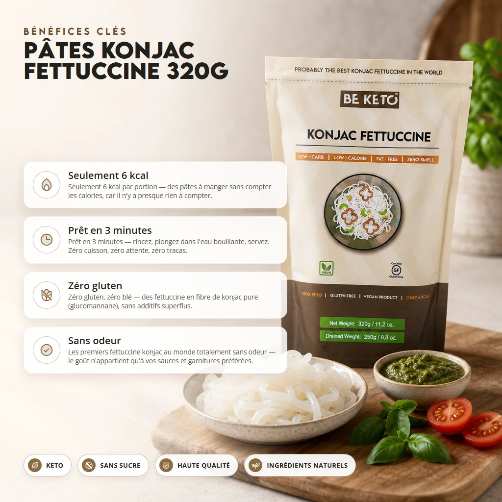 Pâtes Fettuccine de Konjac 320g