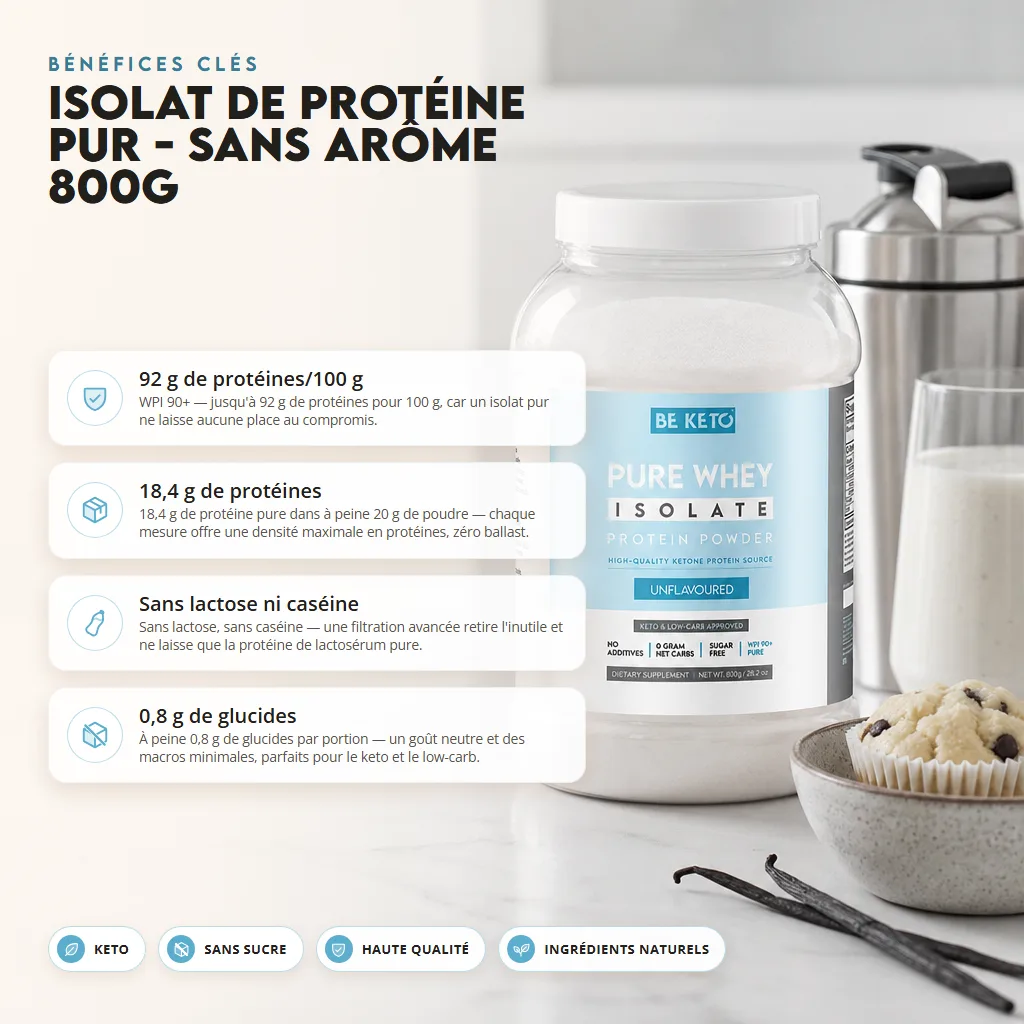 Isolat de Whey Pur – Nature 800g