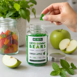 Oursons céto à la biotine – pomme verte