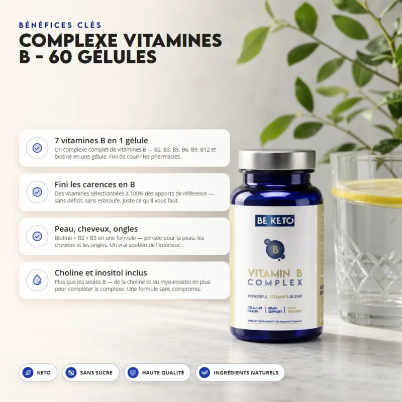 Complexe de vitamine b – 60 capsules
