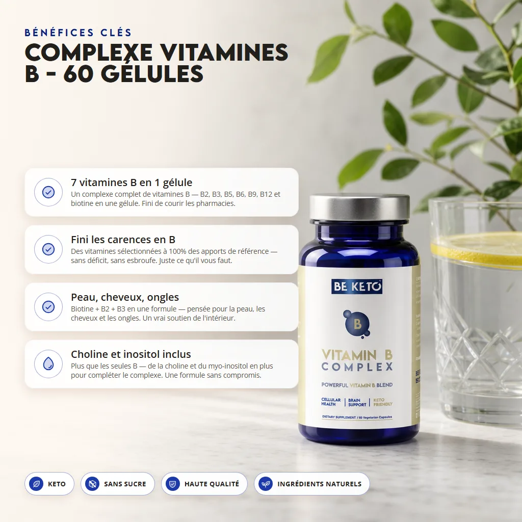 Complexe de Vitamine B – 60 Capsules