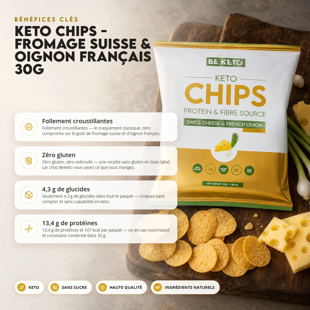 Chips keto – fromage suisse & oignon français 30g