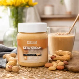 Crème Keto – Beurre de Cacahuète 250g – Lifestyle 1 Crème keto – beurre de cacahuète 250g